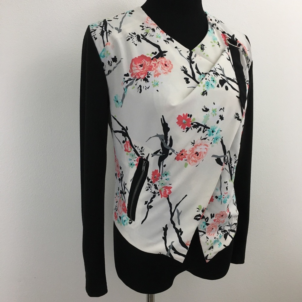 Mystery Box Item   Floral Moto Jacket - Picture 3 of 10